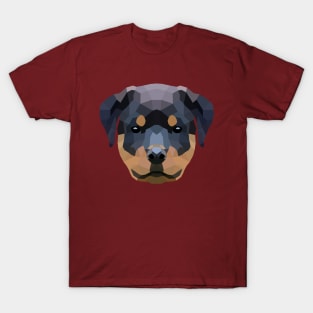 Cute Rottweiler Low Poly T-Shirt